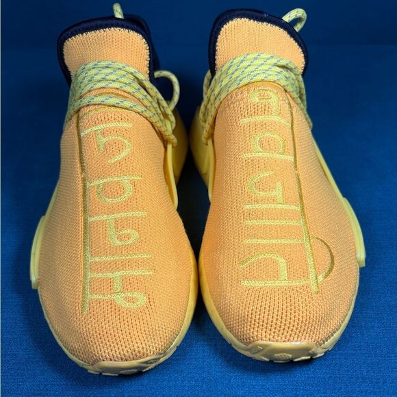 Size 5.5Men/7Women - Adidas Pharrell x NMD Human Race Yellow - Picture 4 of 9